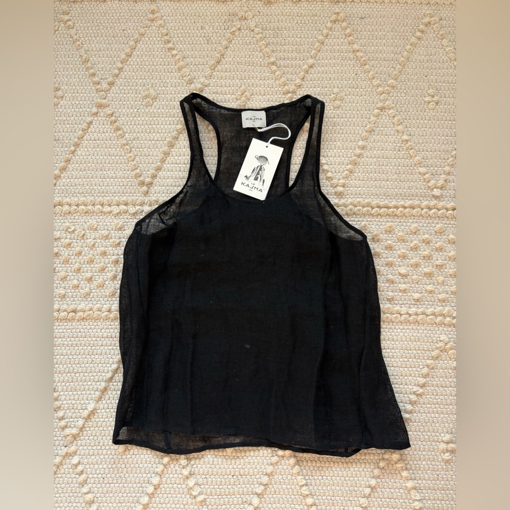 Le Kasha Elminya linen tank size S